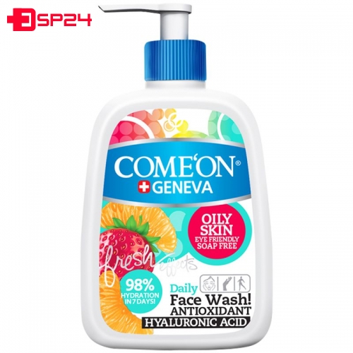 شوینده صورت کامان مناسب پوست چرب حجم 500 میلی لیتر