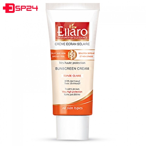 کرم ضد آفتاب Spf+50 مناسب انواع پوست سری Teinte Claire الارو  بژ روشن 50 میلی لیتر