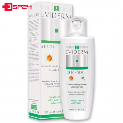 شامپو سبونورم جي متعادل کننده چربی ،مناسب مو و پوست سرچرب اویدرم