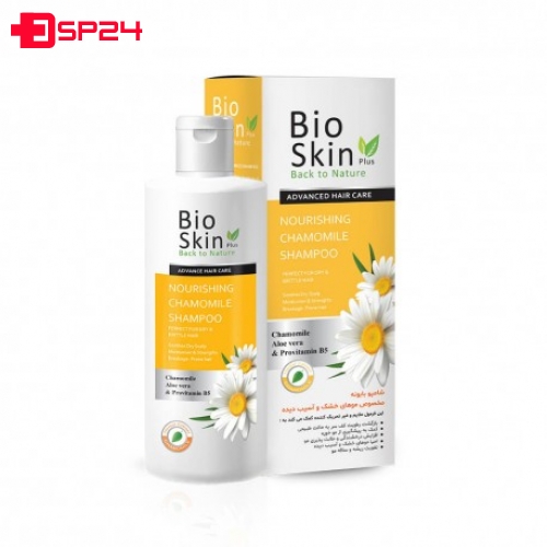 شامپو بابونه موهای خشک بایو اسکین پلاس