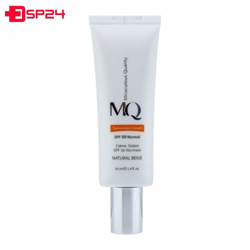 کرم ضد آفتاب رنگی ام کیو مدل NATURAL BEIGE-Normal حجم 55 میلی لیتر