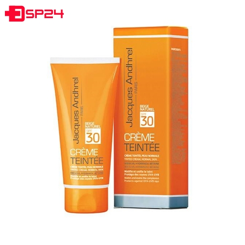کرم ضد آفتاب SPF30 ژاک آندرل پاریس مناﺳﺐ پوست خشک و معمولی رنگ بژ طبیعی 50 میلی لیتر