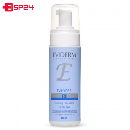 فوم شستشو صورت اویدرم مدل Evihydra حجم 150 میلی لیتر