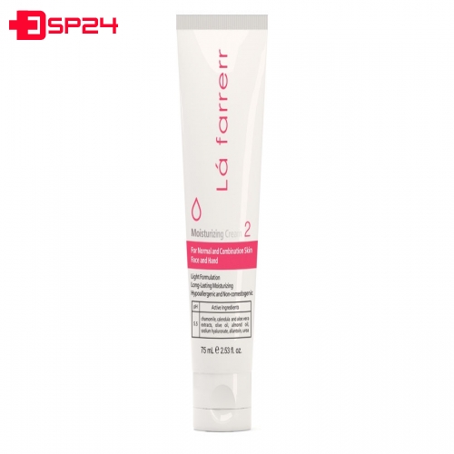 کرم مرطوب کننده دست و صورت لافارر 2 مدل آب رسان حجم 75 میلی لیتر