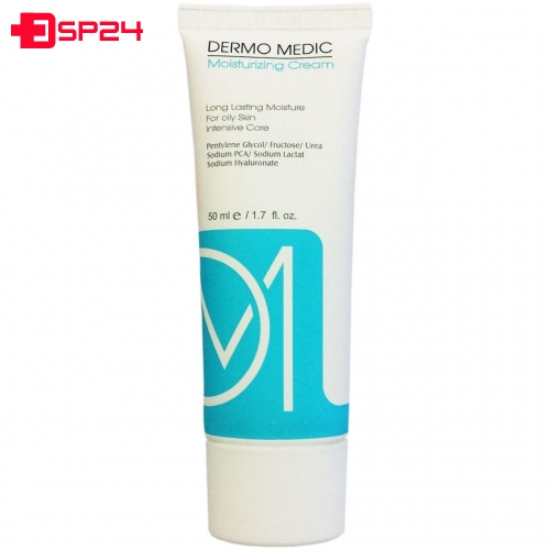 کرم مرطوب کننده درمو مدیک مناسب پوست چرب 50 میلی لیتر