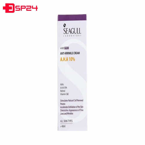 کرم ضد چروک AHA 10 درصد سی گل مناسب انواع پوست ۴۰ میلی لیتر