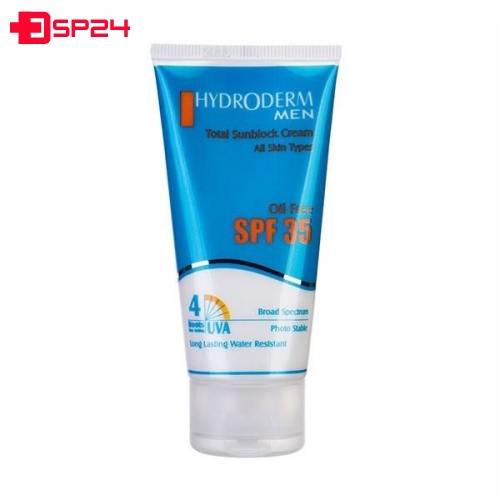 کرم ضد آفتاب آقایان هیدرودرم SPF35 حجم ۵۰ میلی لیتر