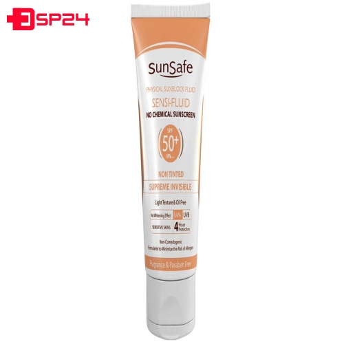 کرم ضد آفتاب سان سیف مدل سنسی فلوئید +SPF 50 حجم 50 میلی لیتر
