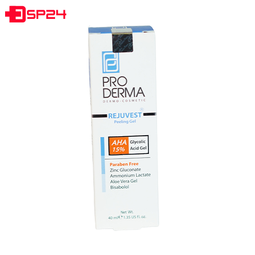 ژل لایه بردار AHA 15 درصد پرودرما مناسب انواع پوست ۴۰ میلی لیتر