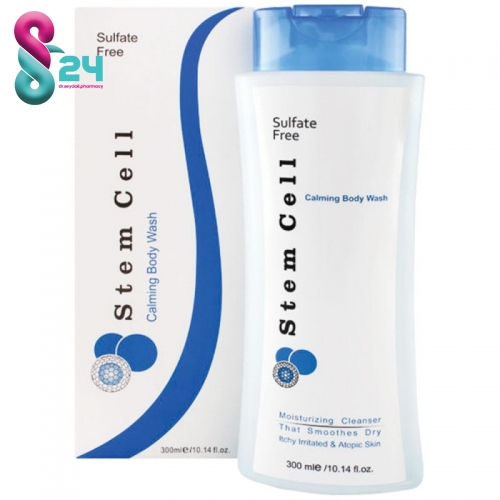 شامپو بدن استم سل مناسب پوست خشک مدل Calming حجم 300 میلی لیتر