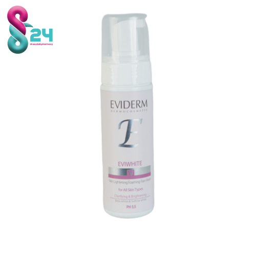 فوم روشن کننده صورت اویدرم مدل Eviwhite حجم ۱۵۰ میلی لیتر
