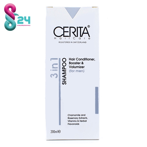 شامپو 3 در1 نرم کننده تقویت کننده و حجم دهنده مو مخصوص آقایان سریتا – Cerita (جدید)