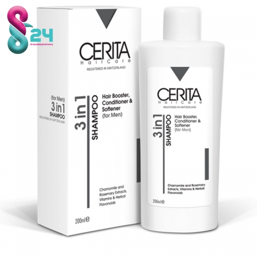 شامپو نرم کننده حالت دهنده و تقویت کننده مناسب آقایان سریتا 200 میلی لیتر