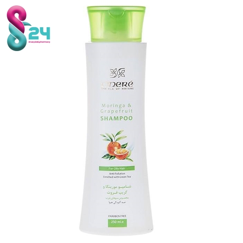 شامپو مورینگا و چای سبز مخصوص موهای چرب سینره 250 میلی لیتر