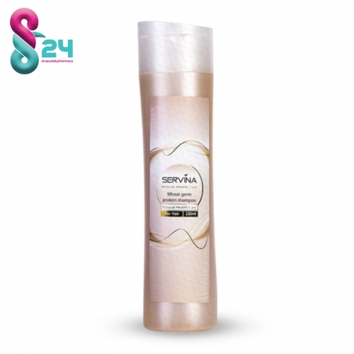 شامپو پروتئینه جوانه گندم سروینا تقویت کننده مو 220میلی لیتر