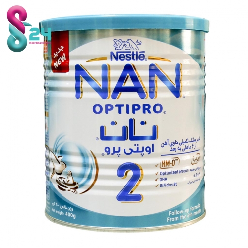 شیر خشک نان ۲ نستله مناسب ۶ تا ۱۲ ماهگی ۴۰۰ گرم