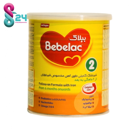 شیر خشک ببلاک ۲ میلوپا از ۶ تا ۱۲ ماهگی ۴۰۰ گرم