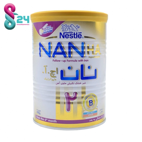 شیر خشک نان اچ آ ۲ نستله مناسب ۶ ماهگی به بعد ۴۰۰ گرم