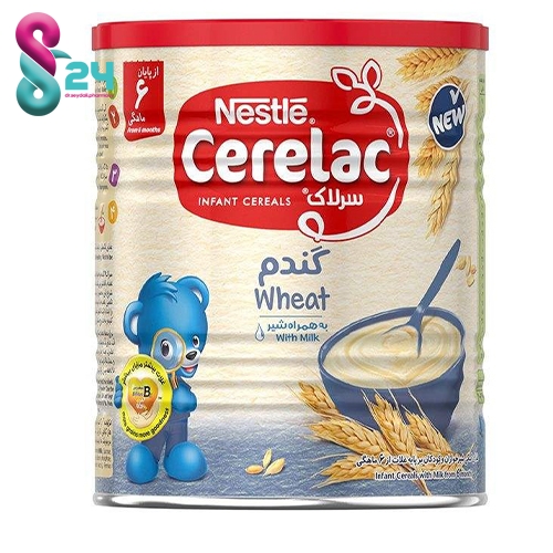 سرلاک گندم به همراه شیر نستله مناسب کودکان از پایان ۶ ماهگی ۴۰۰ گرم