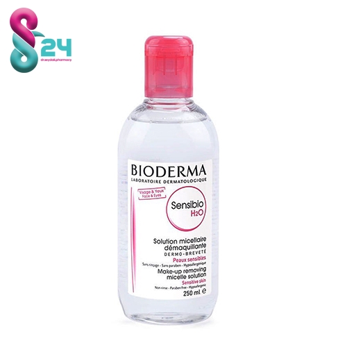 محلول پاک کننده آرایش بایودرما مدل Sensibio H2O حجم 250 میلی لیتر