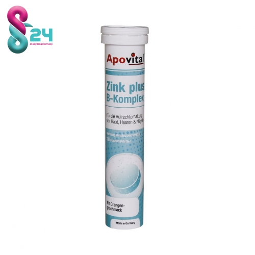 قرص جوشان زینک پلاس ب کمپلکس آپوویتال 20 عدد