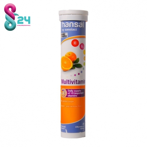 قرص جوشان مولتی ویتامین هانسال  20 عدد