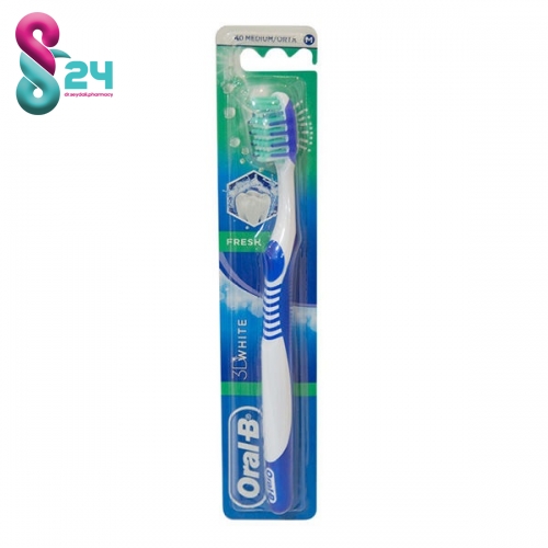 مسواک اورال-بی مدل 3D White کد FC212 با برس متوسط