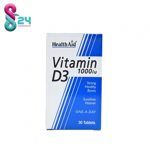 قرص ویتامین د3 1000 واحدی هلث اید 30 عدد