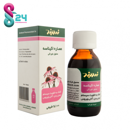 شربت عصاره اکیناسه سرخارگل زردبند ۱۲۰ میلی لیتر