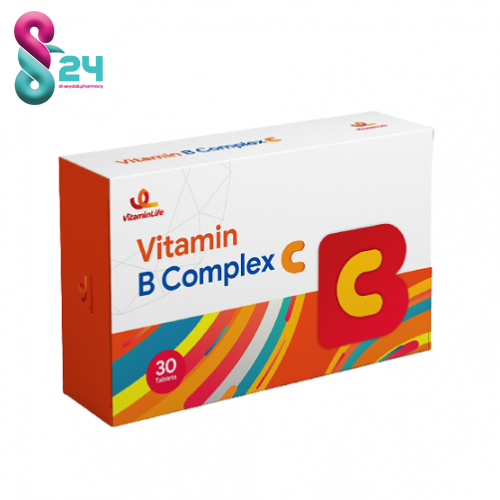 قرص ویتامین ب کمپلکس سی  ویتامین لایف 30 عدد