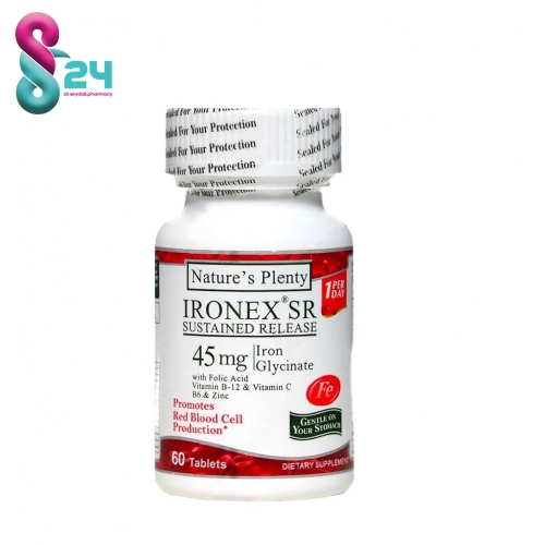 کپسول آیرونکس اس آر  نیچرز پلنتی  60 عدد