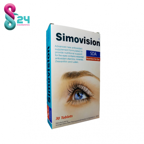 قرص سیموویژن سیمرغ دارو عطار کمک به حفظ سلامت بینایی 30 عدد