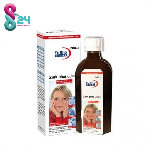 شربت زینک پلاس یورو ویتال 200 میلی لیتر