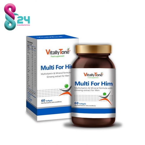 سافت ژل مولتی فور هیم ویتالی تون 60 عدد