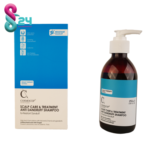 شامپو ضد شوره و تقویت کننده مو کازموسپ 250 میلی لیتر