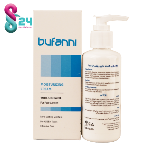 کرم مرطوب کننده حاوی روغن جوجوبا بوفانی