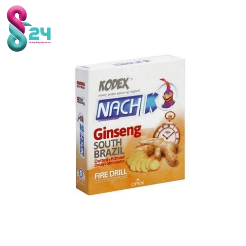 کاندوم ناچ کدکس مدل Ginseng بسته 3 عددی