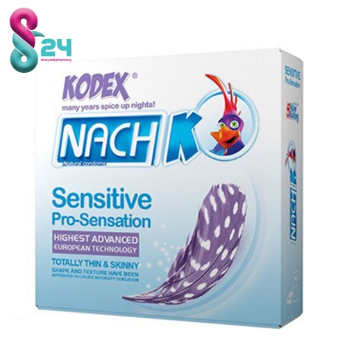 کاندوم ضد حساسیت کدکس مدل Sensitive Pro Sensation بسته 3 عددی
