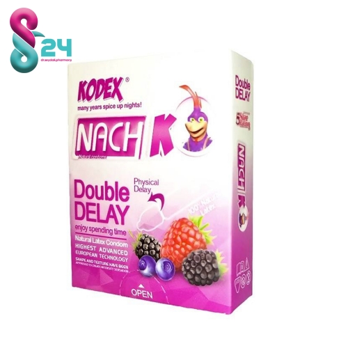کاندوم تاخیری ناچ مدل Double Delay بسته 3 عددی