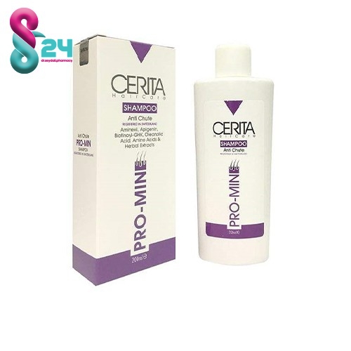 شامپو تقویت کننده و ضد ریزش پرومین سریتا مناسب انواع مو ۲۰۰ میلی لیتر