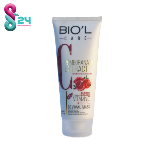 ماسک مو با عصاره انار مناسب موهای رنگ شده و آسیب دیده بیول