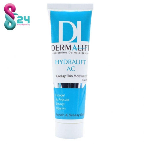 کرم مرطوب کننده پوست های چرب هیدرالیفت AC درمالیفت 50 میلی لیتر