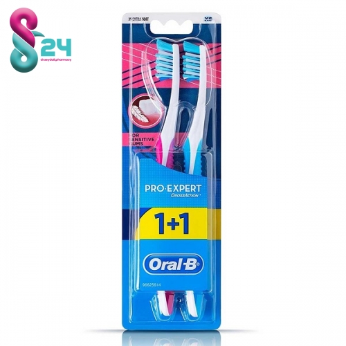 مسواک دو عددی اورال بی مدل Pro Expert