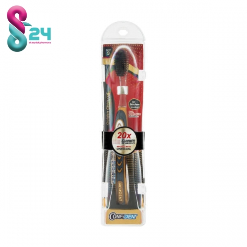 مسواک کانفیدنت مدل Golden Charcoal