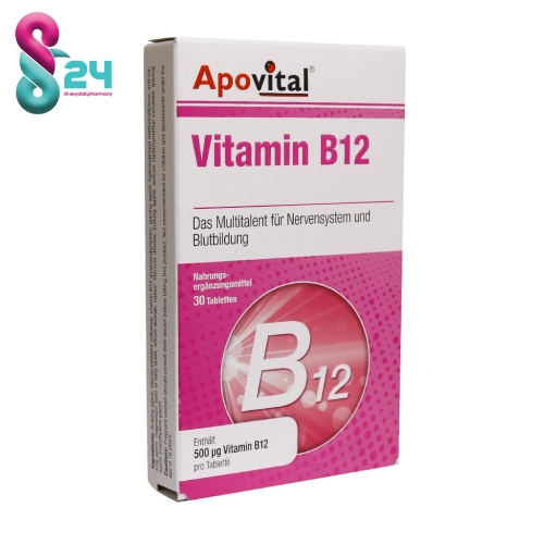 قرص ویتامین B12 آپوویتال 30 عدد