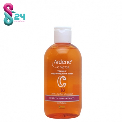 تونیک پاک کننده و شفاف کننده صورت حاوی ویتامین C آردن 250 میلی لیتر