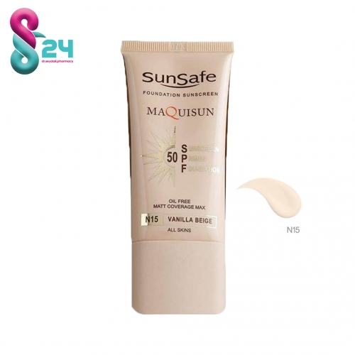کرم ضدآفتاب رنگی کرم پودری و پرایمری مکیسان با اس پی اف 50 سان سیف