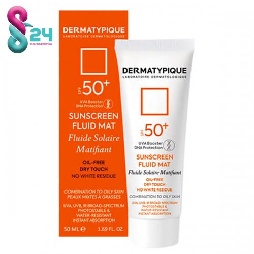 ضد آفتاب بی‌رنگ فاقد چربی +SPF50 درماتیپیک