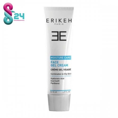 ژل-کرم مرطوب کننده و آبرسان صورت پوست مختلط تا چرب اریکه 50 میل ( ERIKEH Moisturizing Face Gel Cream 50 ml )
