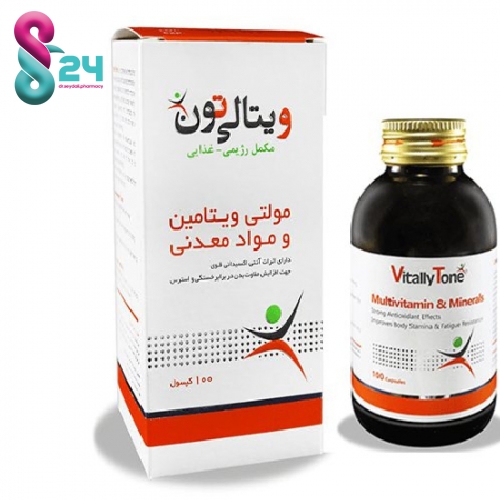 کپسول ژلاتینی نرم مولتی ویتامین و مینرال ویتالی تون 100 عدد ( Vitally Tone Multivitamin And Minerals 100 Tabs )